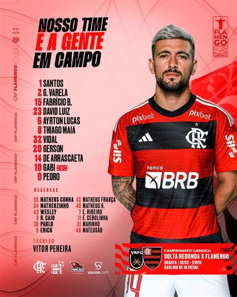 Vidal No Meio Campo Flamengo Est Escalado Para Pegar O Volta