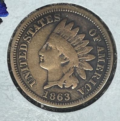 1863 INDIAN HEAD CENT VG NICE COIN EBay