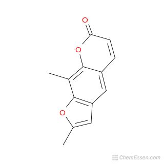 7H Furo 3 2 G 1 Benzopyran 7 One 2 9 Dimethyl Structure C13H10O3