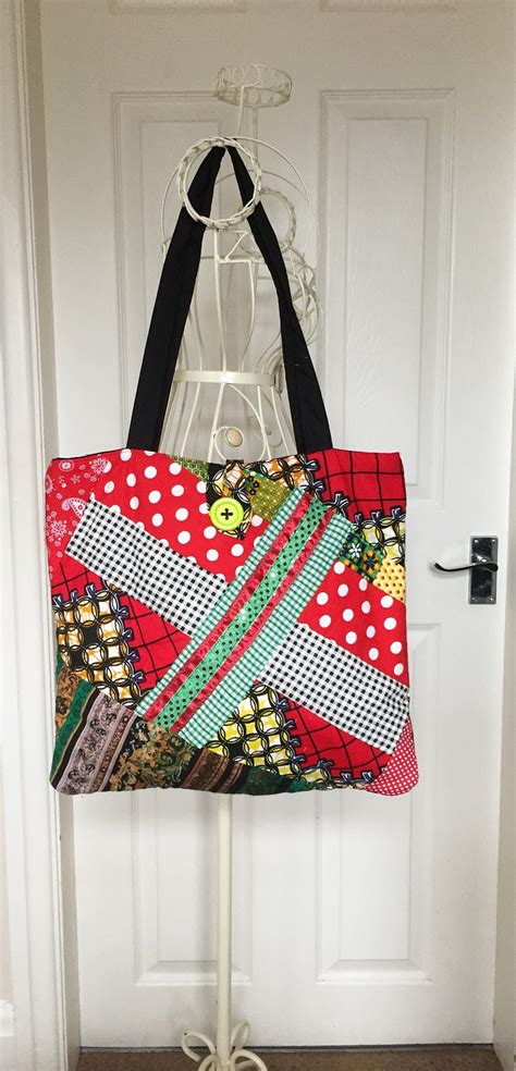 Patchwork Handbag Patchwork Tote Bag Textile Tote Handbag Etsy