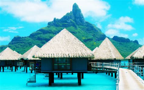 Bora Bora Resort Ultra HD Desktop Background Wallpaper for 4K UHD TV : Widescreen & UltraWide ...