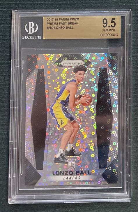 Panini Prizm Fast Break Prizm Lonzo Ball Rc For Sale