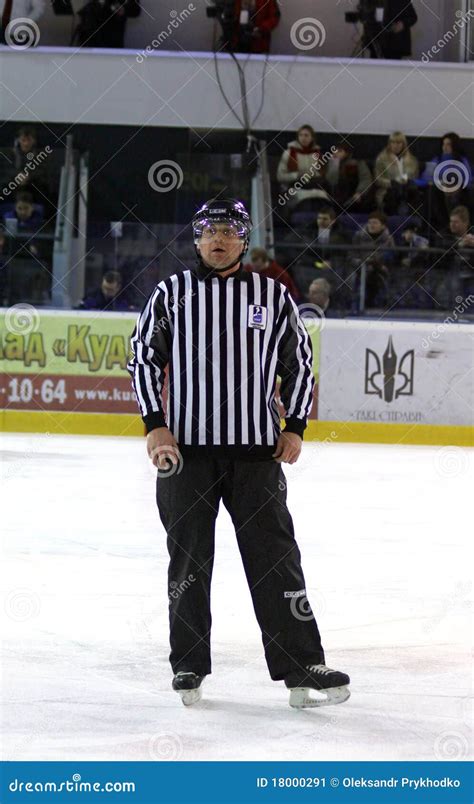 Ice Hockey Referee Editorial Photo Image