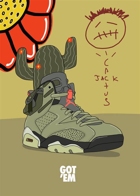 Wall Art Print Sneakers Travis The Jack Europosters