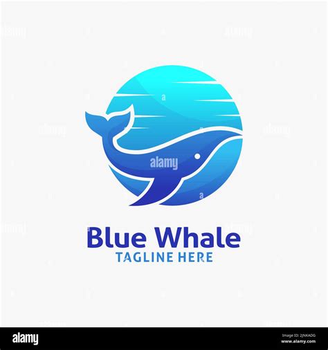 Blue whale logo design Stock Vector Image & Art - Alamy