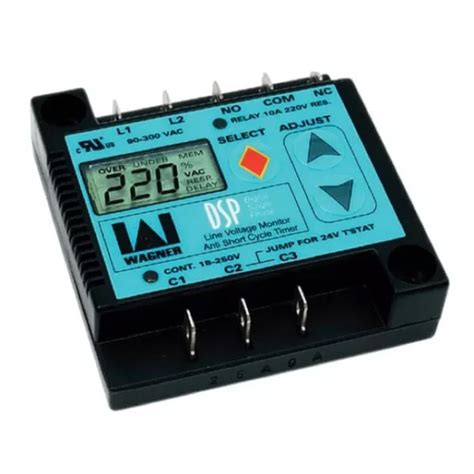 WAGNER DSP 1 1 PHASE DIGITAL VOLTAGE MONITOR 90 300 VOLTS 50 60 HZ