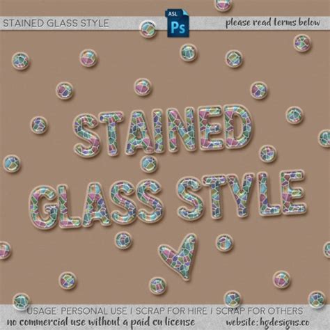 freebie: stained glass photoshop layer style – HG Designs