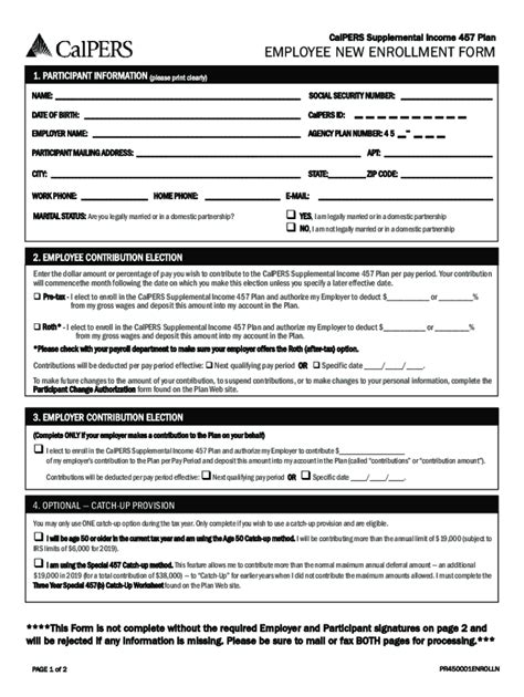 Fillable Online Employee New Enrollment Form Hacla Fax Email Print