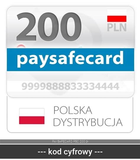 Kod Paysafecard 200 Pln Niska Cena Na Allegro Pl