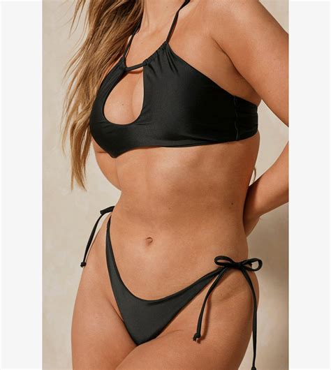 Buy Misspap Halter Neck Cut Out Bikini Set In Black Thstreet Uae