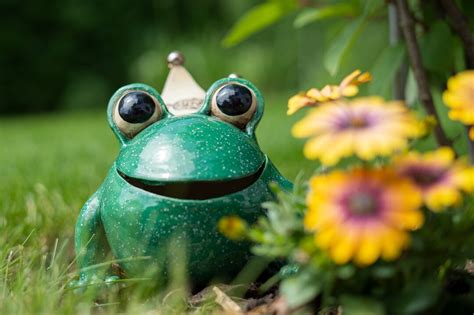 Keramik Frosch K Gelchen Wasserspeier Etsy