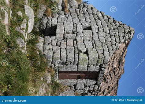 Rocky House Stock Image Image Of Grey Rock Alone Blue 2712155