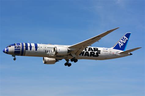 ANA Boeing 787 9 JA873A Star Wars R2D2 Livery Pósters láminas