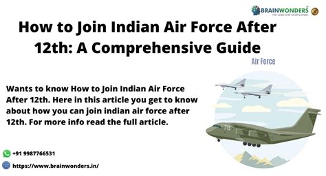 How To Join Indian Air Force After 12th A Comprehensive Guide Brainwonders