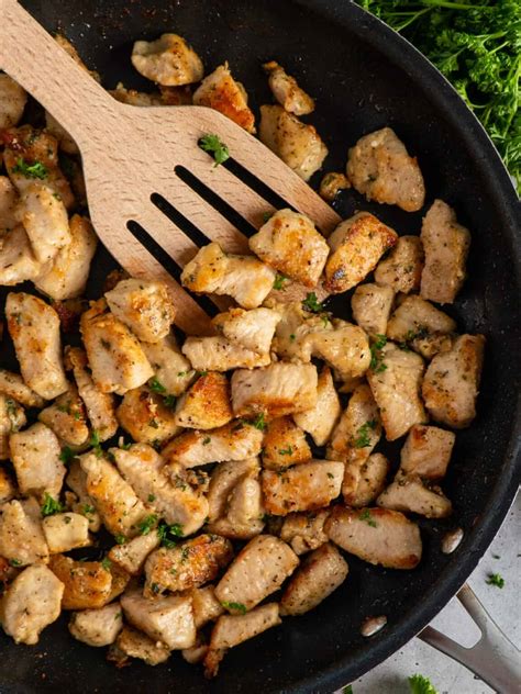 Garlic Butter Chicken Bites The Cooking Duo