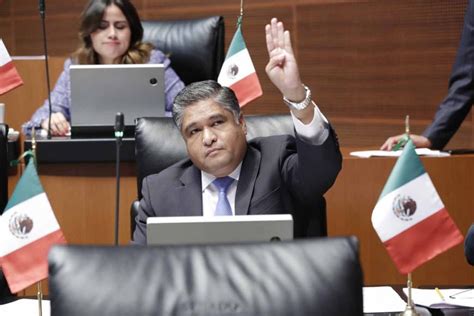 Senador Víctor Fuentes Solís Al Intervenir Desde Su Escaño En Sesión Ordinaria Pan Senado 2023