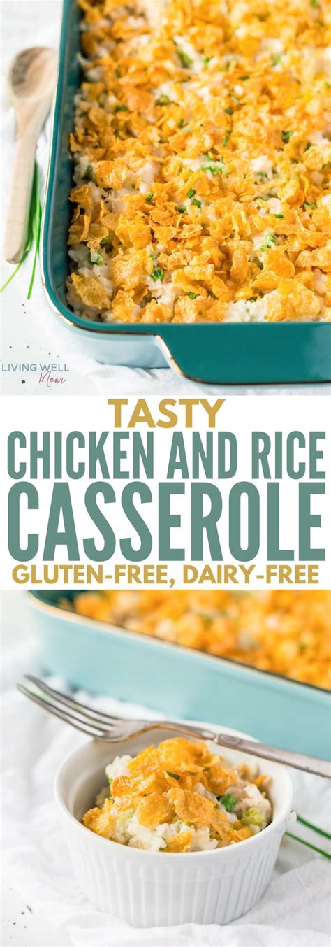 Tasty Chicken And Rice Casserole Gluten Free Dairy Free