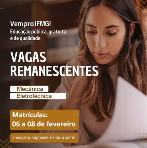 Resultado Final Vagas Remanescentes Cursos Subsequentes IFMG