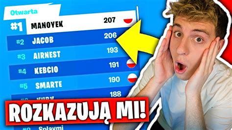 Youtuberzy Rozkazuj Mi Na Turnieju W Fortnite Youtube