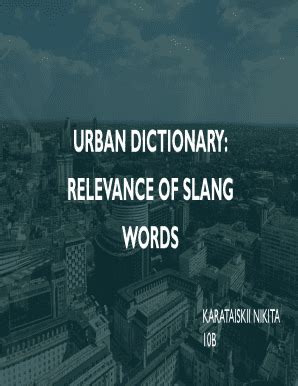 fillable  urban dictionary relevance  slang words fax email
