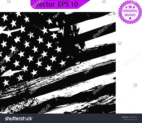 Usa Flag Distressed American Flag Splash Stock Vector Royalty Free