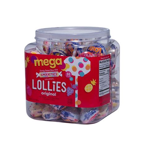 Smarties Mega Double Lollies Jar 1spot2shop