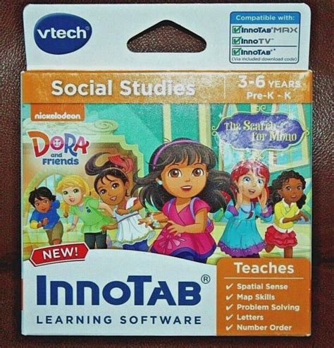 Innotab Vtech Educational Learning Software Dora The Explorer Social