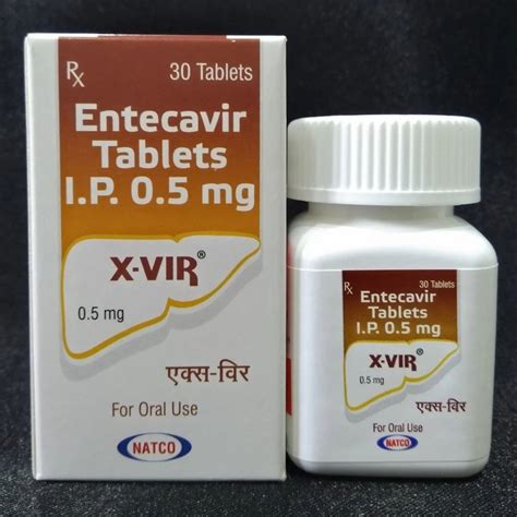 Entehep Entecavir 0 5 Mg Tablets At Rs 2097 Bottle Entecavir