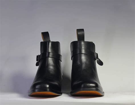 Bespoke Black Jodhpurs Leather Ankle Boots For Men S Boots