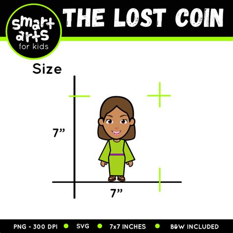 The Lost Coin Clip Art - Educational Clip Arts and Bible Stories