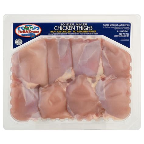 Save On Bell Evans Air Chilled Chicken Thighs Boneless Skinless Fresh