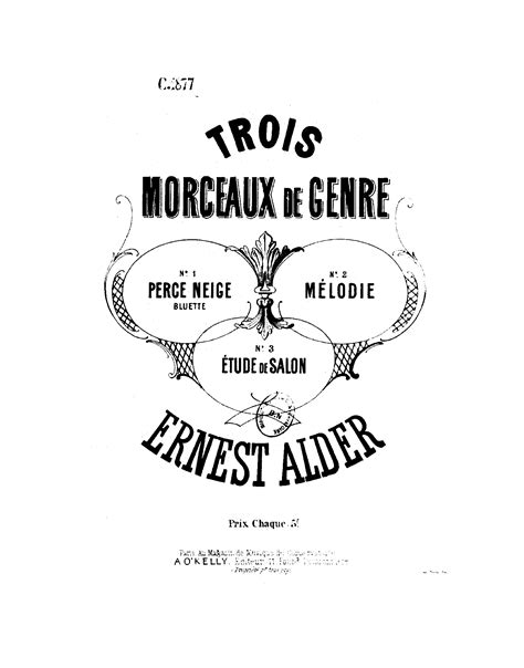 3 Morceaux de genre (Alder, Ernest) - IMSLP