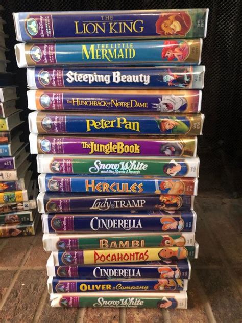 Masterpiece Collection Of 12 Disney Classic Vhs Tapes