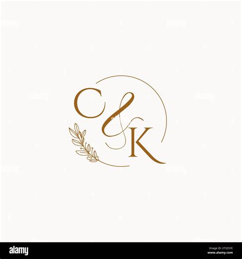 Ck Initial Wedding Monogram Logo Design Ideas Stock Vector Image And Art