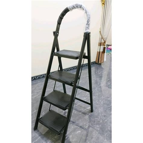 Jual GAS Tangga Lipat Besi 4 Step Tangga Aman Ringan Foldable Ladder