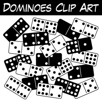 Dominoes Clip Art by Digital Classroom Clipart | TPT