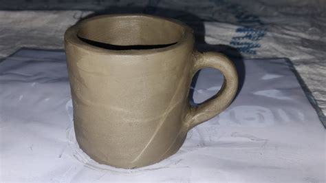 How To Make Coffee Cup With Help Of Clay YouTube