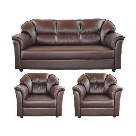 Comfortable And Designer Five Seater Leather Sofa Set For Home Use At