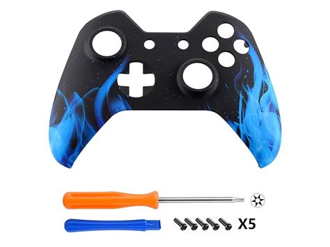 Extremerate Blue Flame Soft Touch Grip Front Housing Shell Faceplate