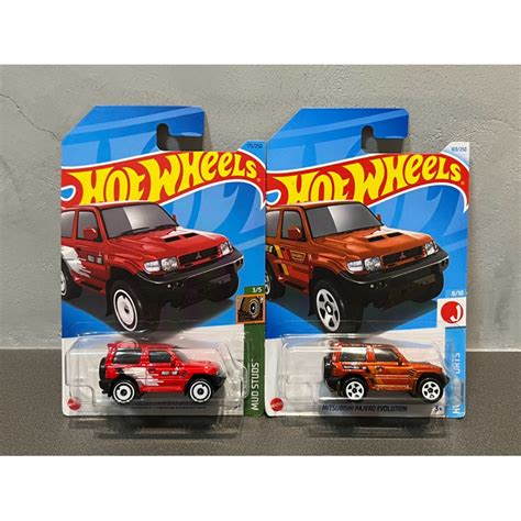 初版 Hot Wheels 風火輪 Mitsubishi Pajero Evolution 三菱 Mud Studs 蝦皮購物