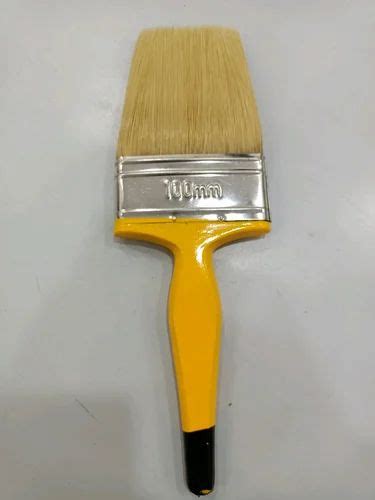 Yellow And Black Handle 100mm Dolphin Teak Wood Handle Flat Paint