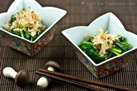 Spinach Ohitashi Japanese Spinach Salad Just One Cookbook