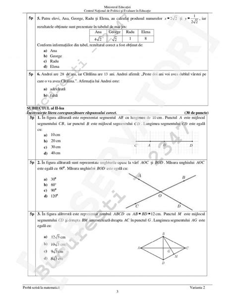 Ce Subiecte Au Picat La Matematic La Evaluare Na Ional Hotnews Ro