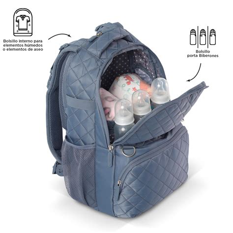 Ripley MOCHILA MATERNAL BABYBAO 2 0 GRIS FOLKSTONE GRAY