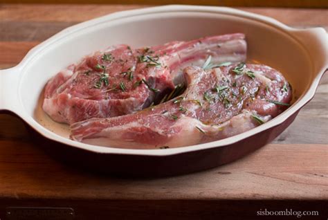 Veal Chops with Rosemary Butter - Sis. Boom. Blog!