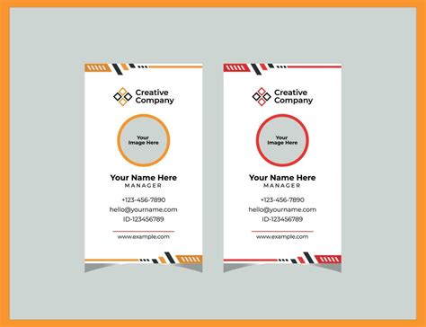 Creating A Perfect Portrait Id Card Template In 2023
