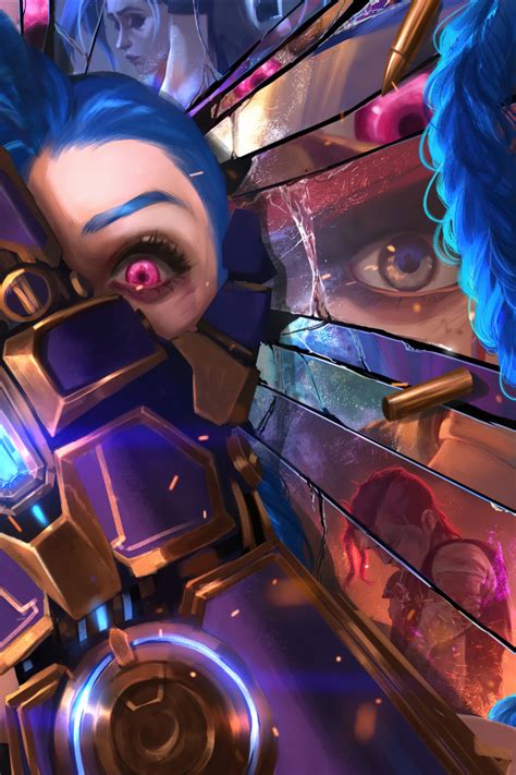 Jinx Arcane Fanmade 4k Ultra HD Wallpaper Ekko League Of Legends ...