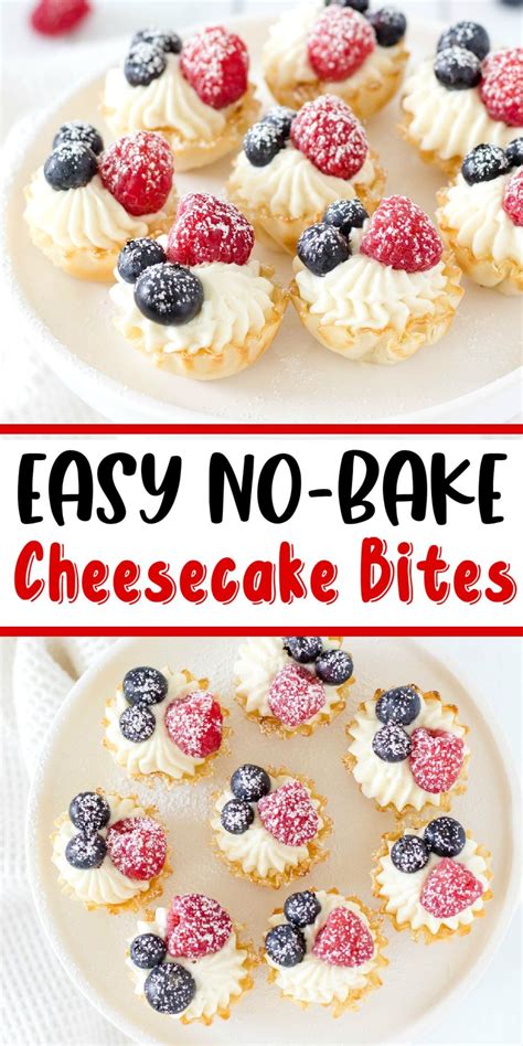 Easy No Bake Cheesecake Bites Artofit