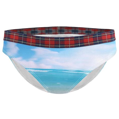 Brief Underwear Bikini Panties For Women Bikini Underwear Xxl Beach Seashell Conch Sand