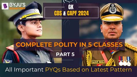 Cds Capf I Complete Polity In Classes P I Polity Preparation